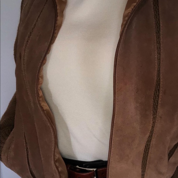 Oversized suede/leather jacket - Picture 3 of 3